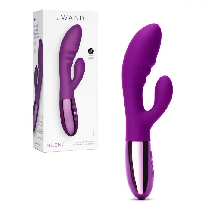 Вибратор-кролик с двойной стимуляцией Le WAND BLEND LW-040-CHR