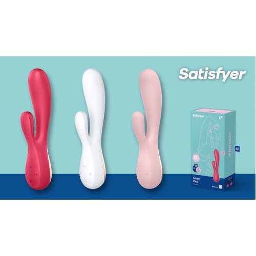 Вибратор Satisfyer Mono Flex с возможностью управления через смартфон белый