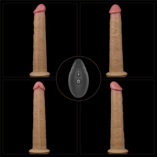 Реалистичный вибратор с ротацией Lovetoy Dual Layered Silicone Rotator 25 см