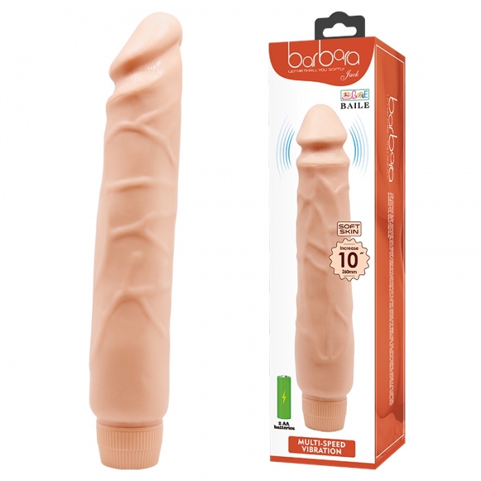 Вибратор Baile Rambone Dick из киберкожи, 25 см