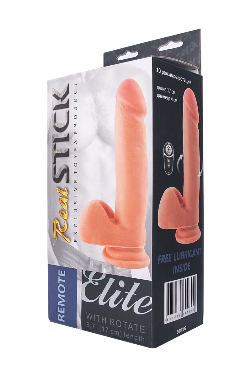 Ротатор с пультом ДУ TOYFA RealStick Elite REMOTE, перезаряжаемый, 10 режимов ротации