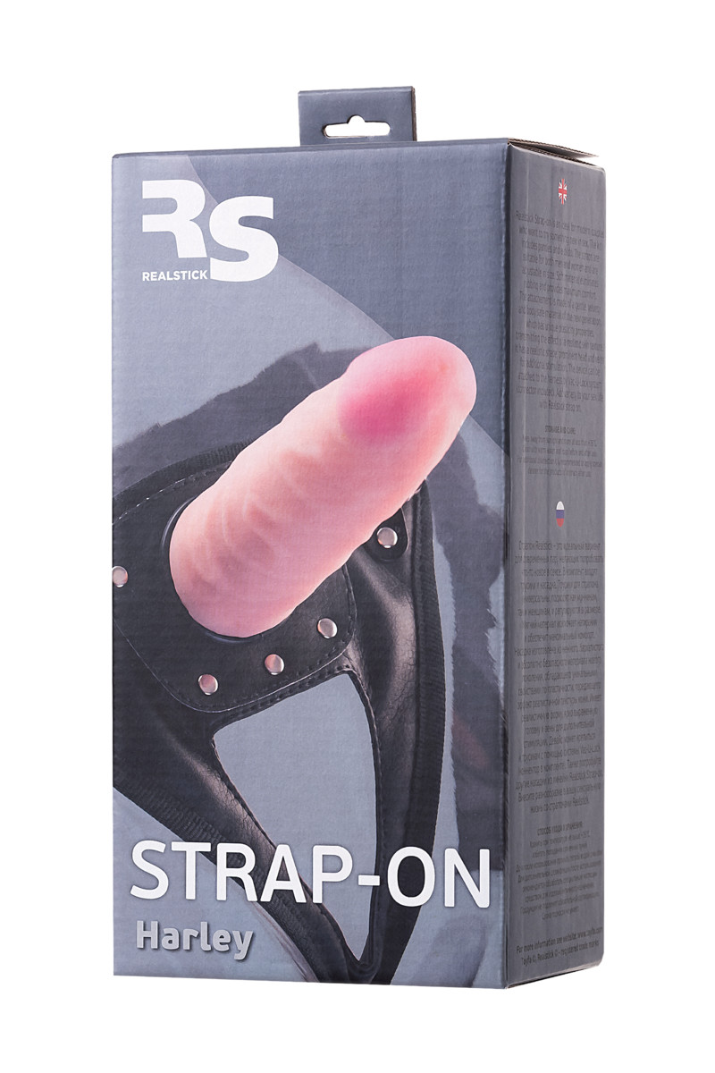 Страпон на креплении TOYFA RealStick Strap-On Harley, телесный, 17,3 см