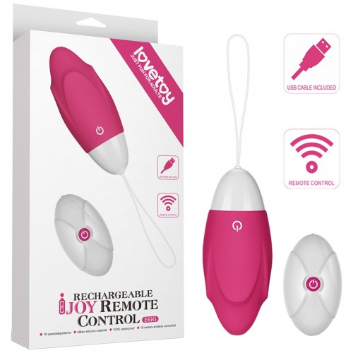 Рельефное виброяйцо с пультом дистанционного управления Lovetoy Ijoy Wireless Remote Control Rechargeable Egg