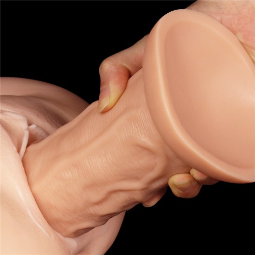 Фаллоимитатор Lovetoy реалистичый с присоской LoveToy Curved Dildo 24 см
