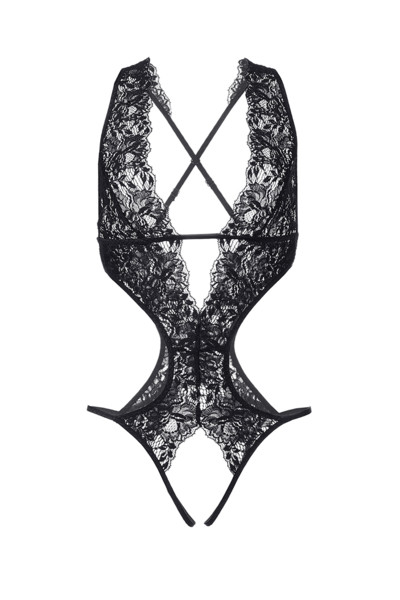 Эротическое боди Erolanta Lingerie Collection с глубоким декольте (50-52)