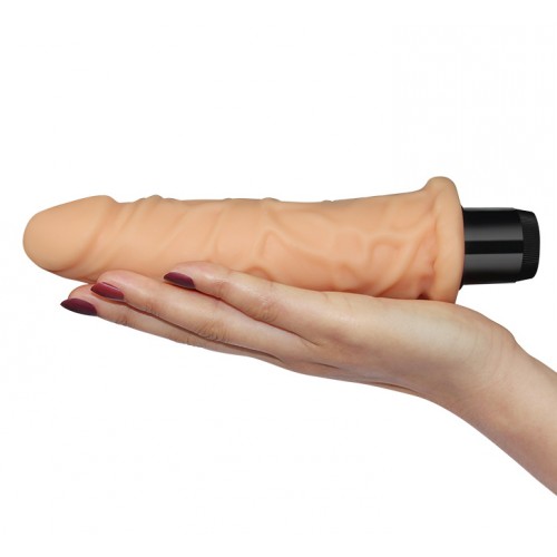 Рельефный вибратор Lovetoy Xtreme Feel Cyberskin 20 см