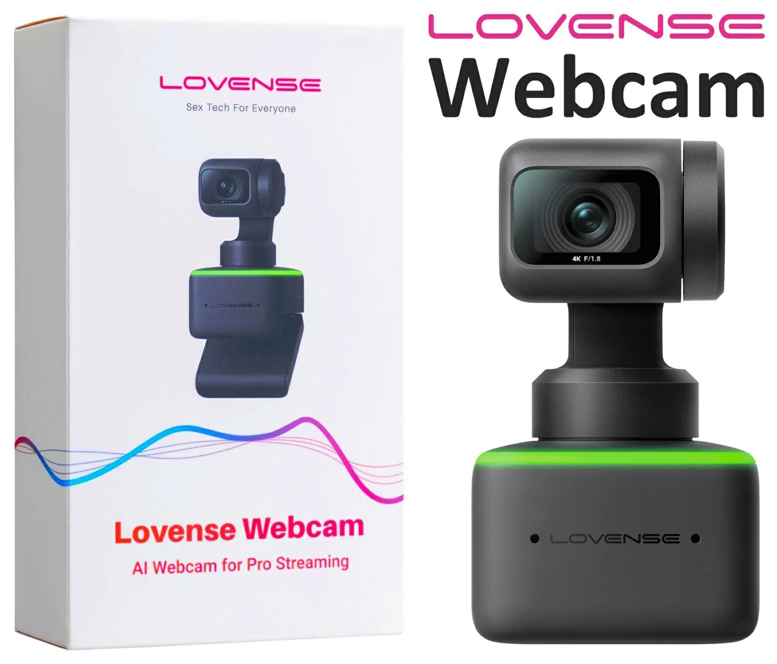 Веб-камера Lovense Webcam с искусственным интеллектом 4K для стриминга  купить в Минске — Цена, фото, отзывы