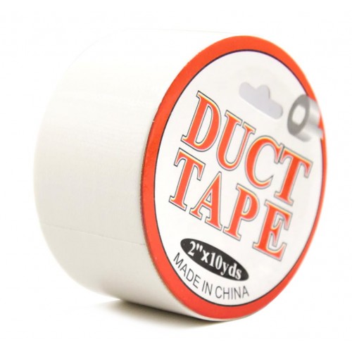 Бондажная лента Kissexpo Duct Tape белая 15 м