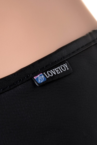 Страпон А-Полимер LoveToy с поясом Harness с 2 насадками, PVC, чёрный, 20 см