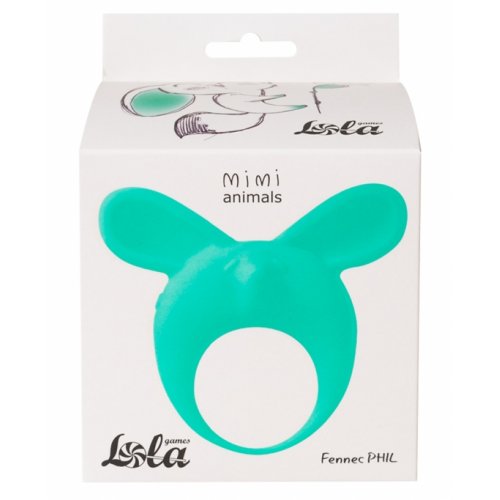 Эрекционное виброкольцо Lola Toys Mimi Animals Fennec Phil Green