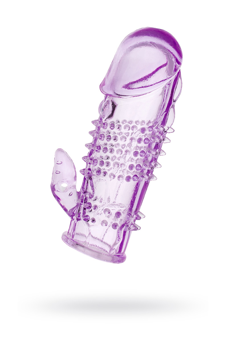 Насадка на пенис TOYFA, фиолетовая, 13 см