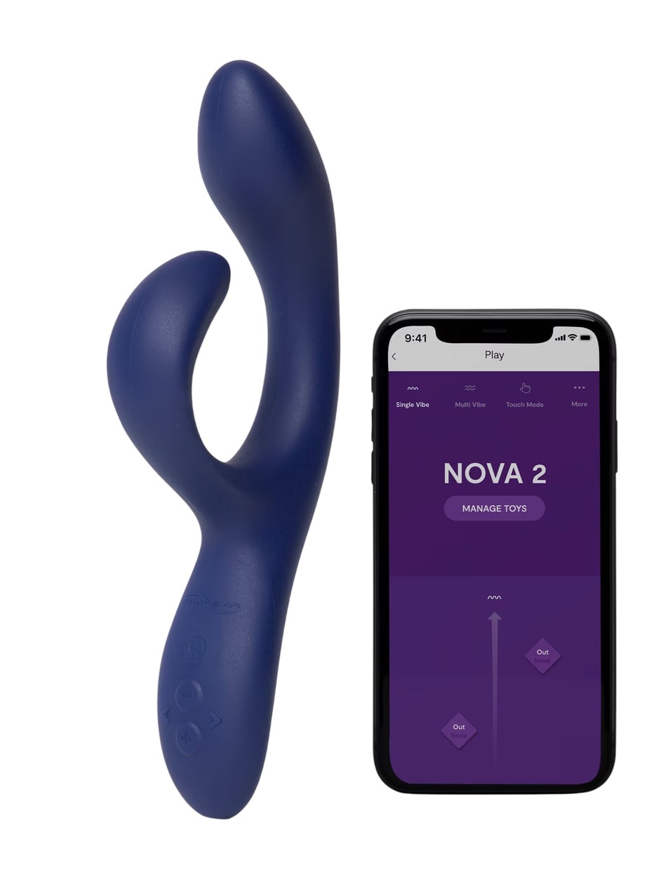 Вибратор с гибким стимулятором клитора We-Vibe Nova 2 синий (limited edition) Вибратор с гибким стимулятором клитора We-Vibe Nova 2 синий (limited edition)
