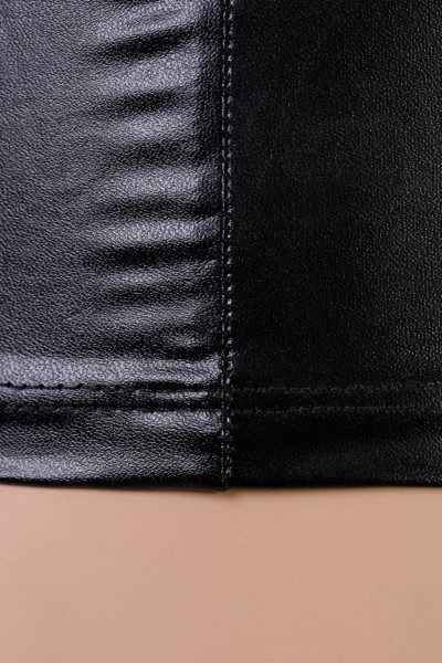 Платье wetlook и стринги Candy Girl Jillian черные, OS