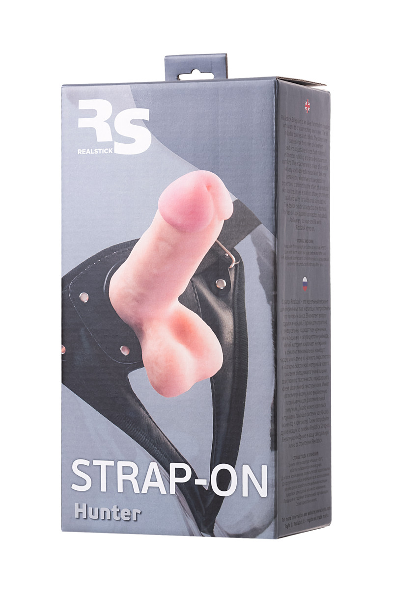 Страпон на креплении TOYFA RealStick Strap-On Hunter, телесный, 14,5 см