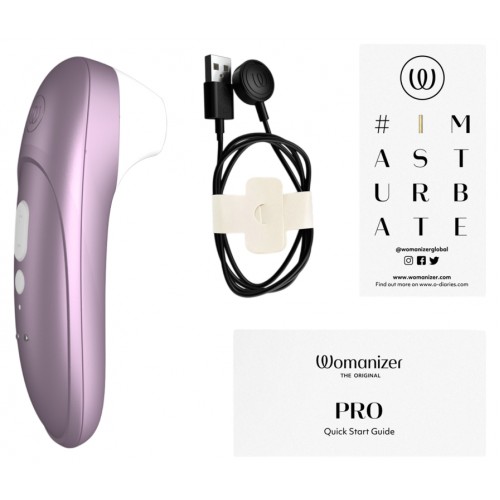 Бесконтактный стимулятор клитора Womanizer Pro сиреневый