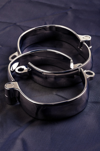 Наручники, TOYFA Metal, металл, серебристые, 11,2 см