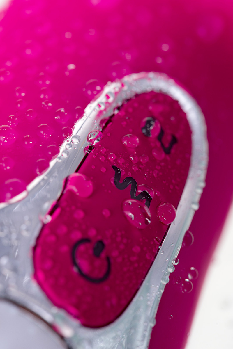 Вибратор с клиторальным стимулятором JOS BALLE, с движущимися шариками, розовый, 23 см