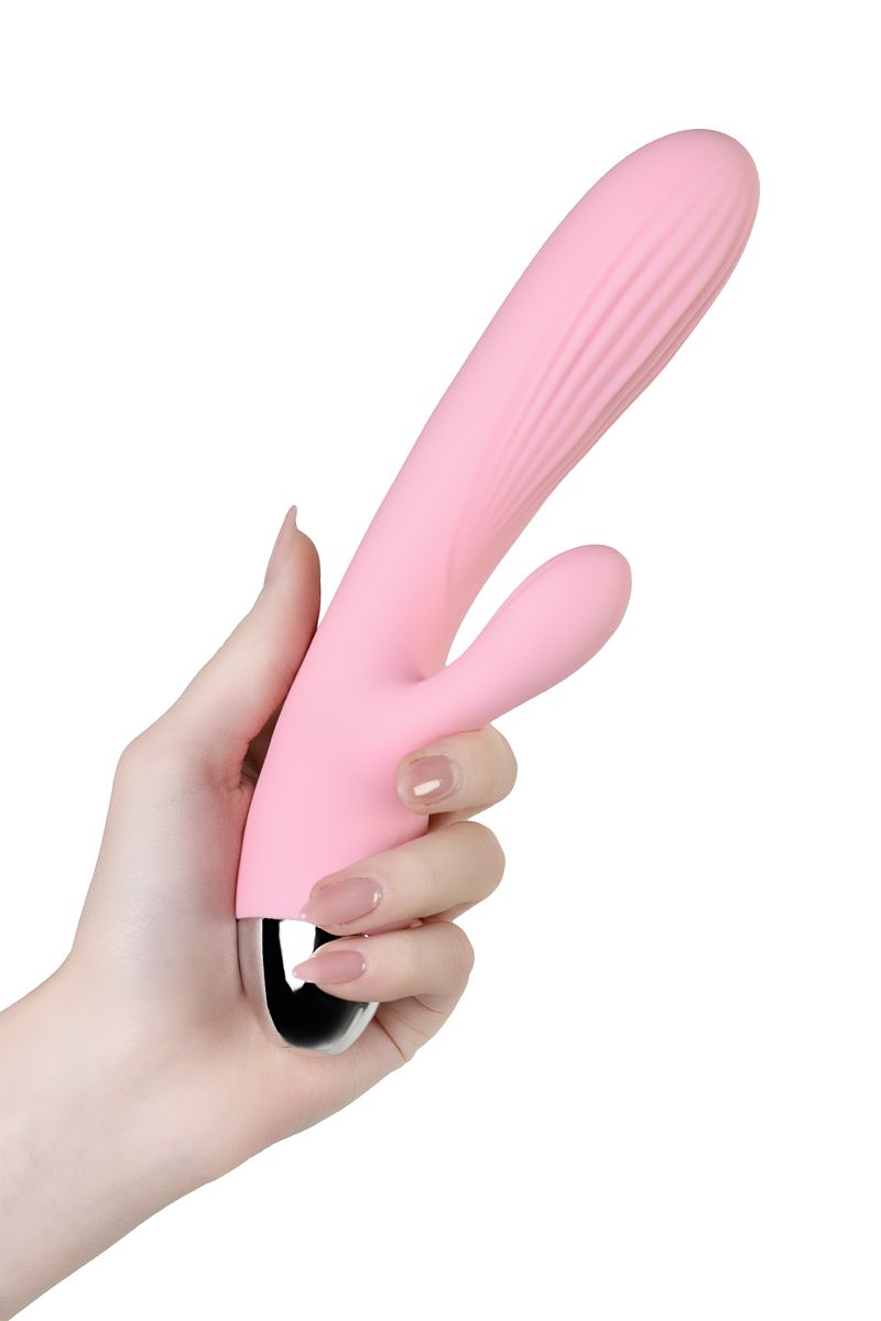 Пульсатор и вибратор с функцией подогрева Eromantica EVA, розовый, 20 см