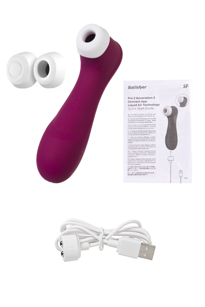 Вакуумно-волновой бесконтактный смарт-стимулятор Satisfyer Pro 2 Generation 3 Connect App