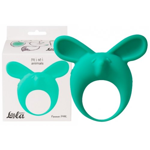 Эрекционное виброкольцо Lola Toys Mimi Animals Fennec Phil Green