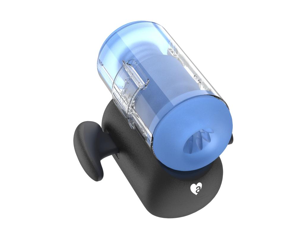 Инновационный робот-мастурбатор Amovibe Black Knight с функциями пенетрации, вибрации и нагрева