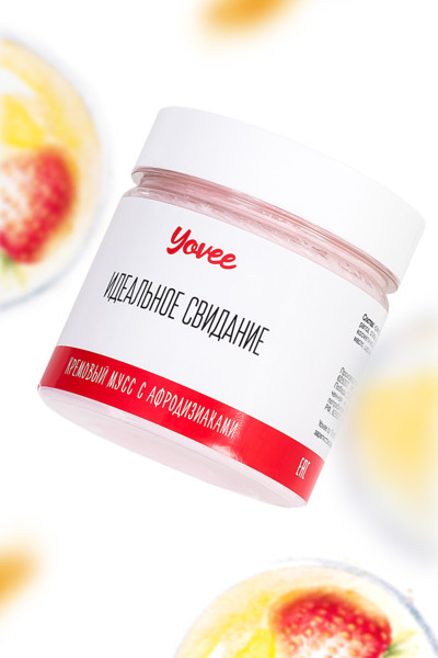 Мусс для душа с афродизиаками Yovee by Toyfa с ароматом клубники и шампанского, 150мл