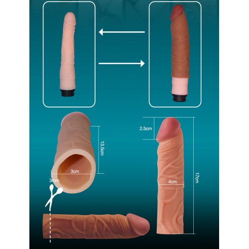 Удлиняющая насадка на пенис Lovetoy LV1051F X-Tender Penis Sleeve + 3 см