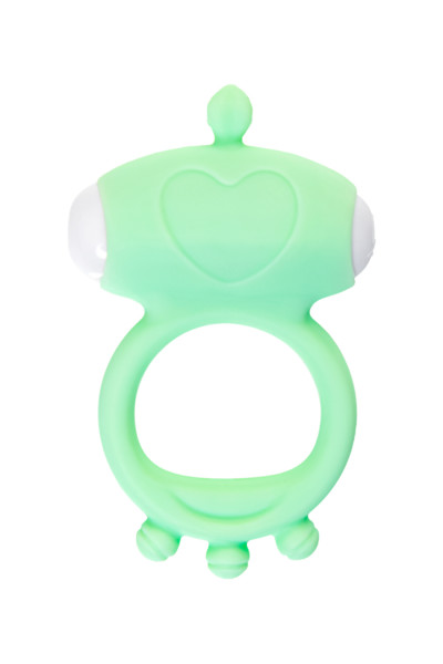 Виброкольцо на пенис TOYFA Fowd, зеленое, 6,7 см
