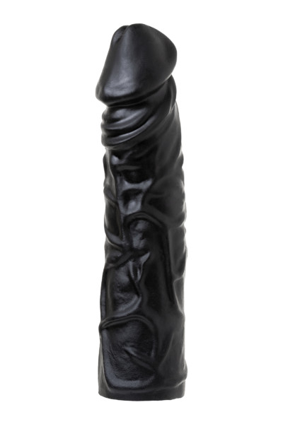 Страпон А-Полимер LoveToy с поясом Harness с 2 насадками, PVC, чёрный, 20 см