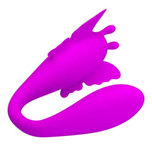 Перезаряжаемый вибратор для двоих Baile Chimera с беспроводным управлением