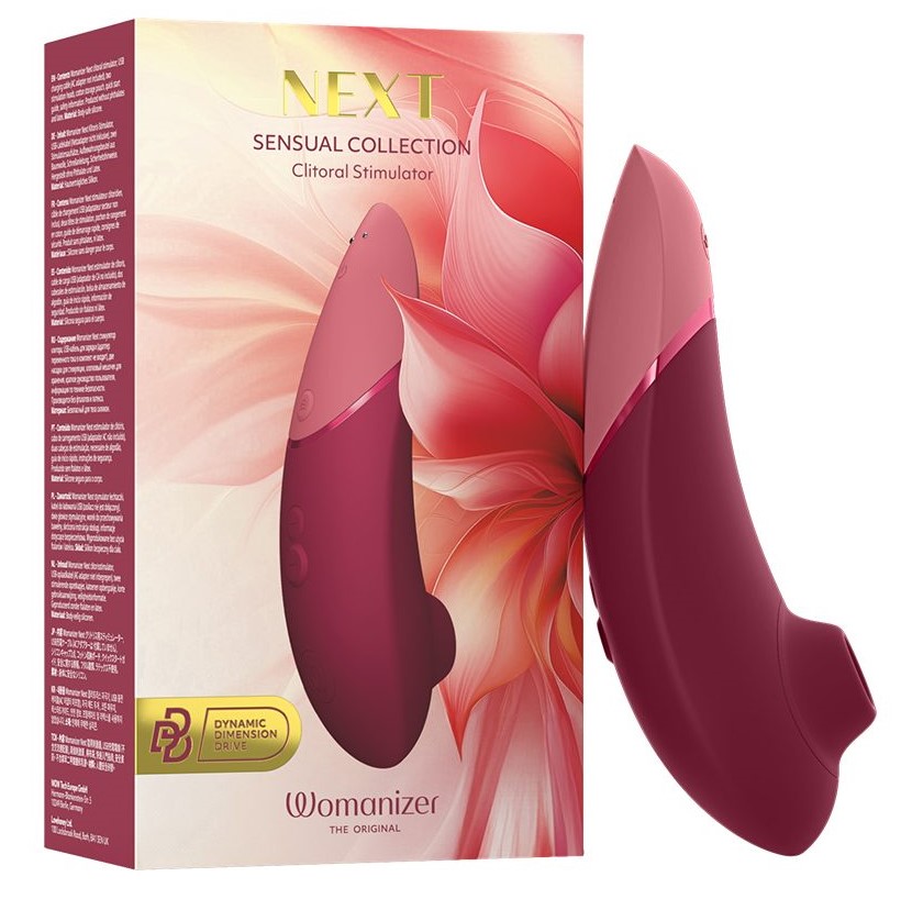 Бесконтактный клиторальный стимулятор Womanizer Next бордовый