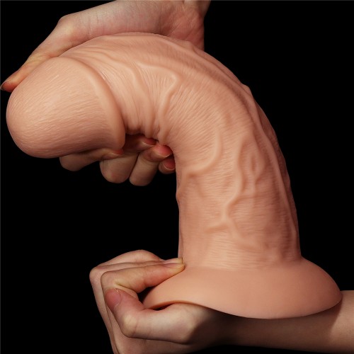 Фаллоимитатор Lovetoy реалистичый с присоской LoveToy Curved Dildo 24 см