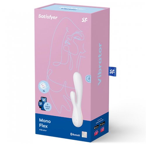 Вибратор Satisfyer Mono Flex с возможностью управления через смартфон белый