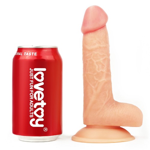 Реалистичный фаллоc на присоске Lovetoy The Ultra Soft Dude 18 см