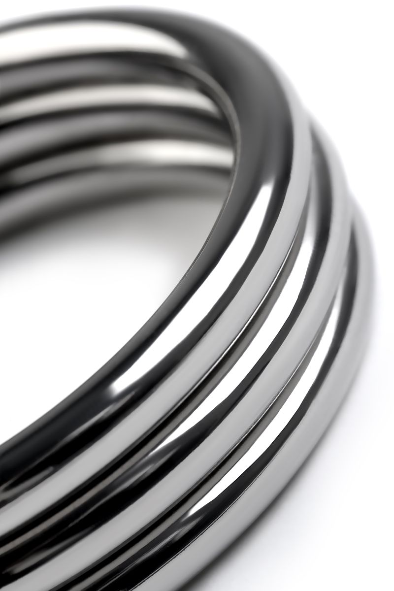 Кольцо на пенис TOYFA Metal, серебряное, 4,3 см