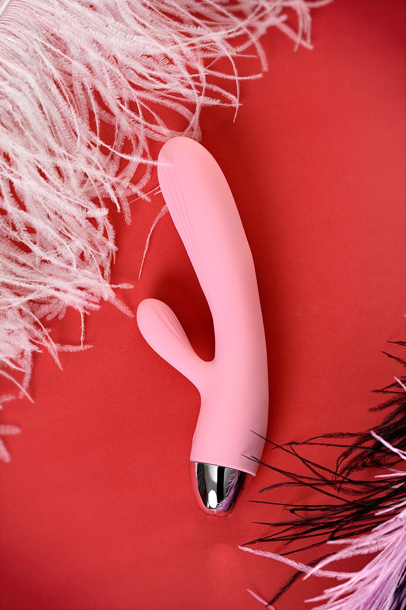 Пульсатор и вибратор с функцией подогрева Eromantica EVA, розовый, 20 см