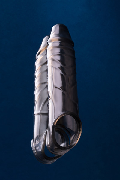 Насадка ToyFa XLover, черная прозрачная, 15,5 см