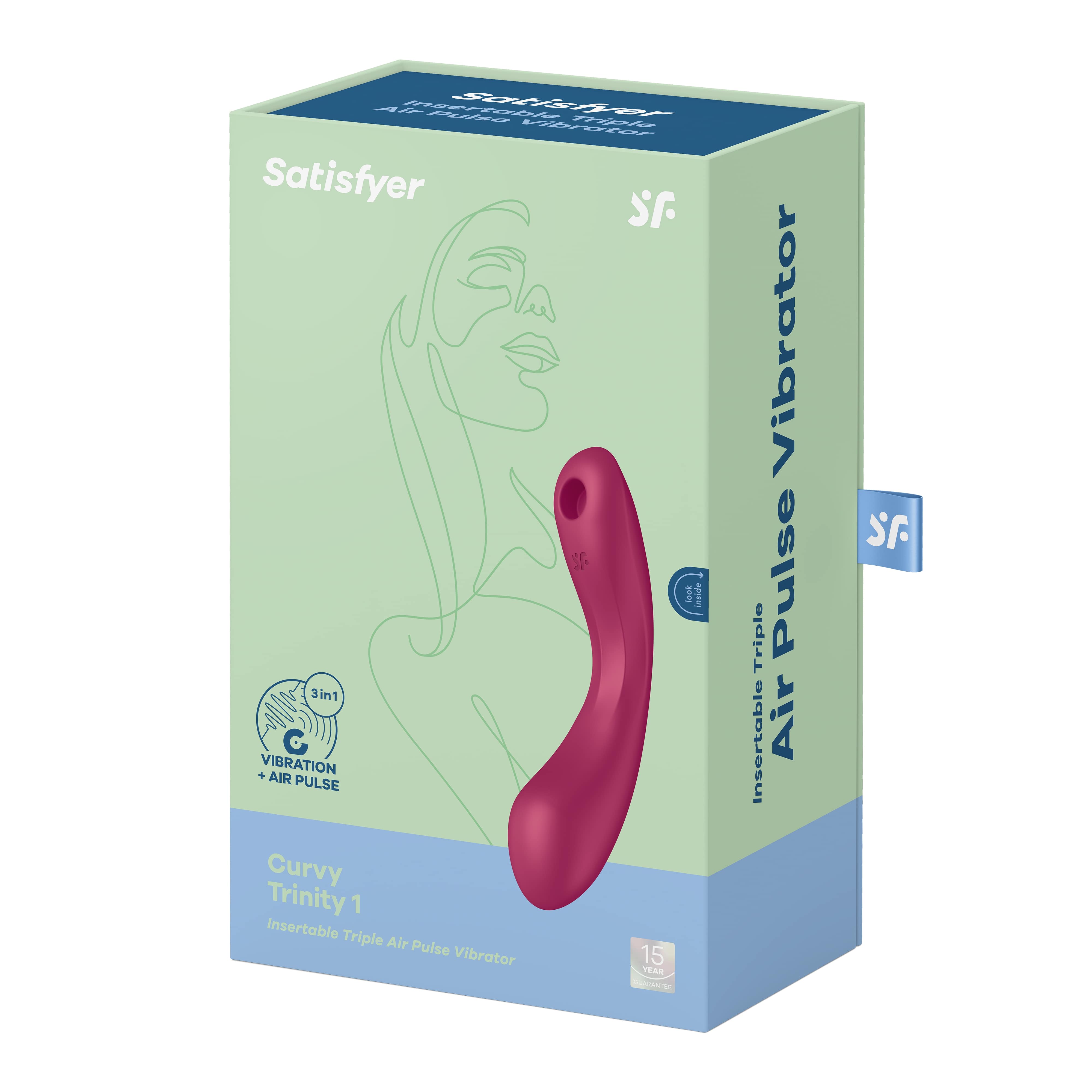 Вибратор с вакуумной стимуляцией Satisfyer Curvy Trinity 1
