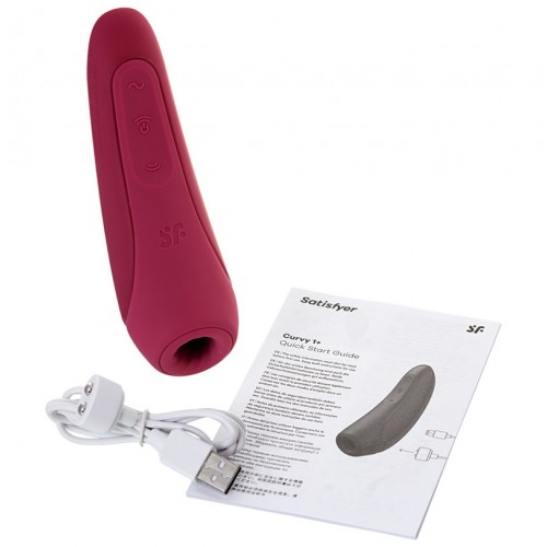 Вакуумный стимулятор Satisfyer Curvy 1+ Rose Red с дистанционном управлением