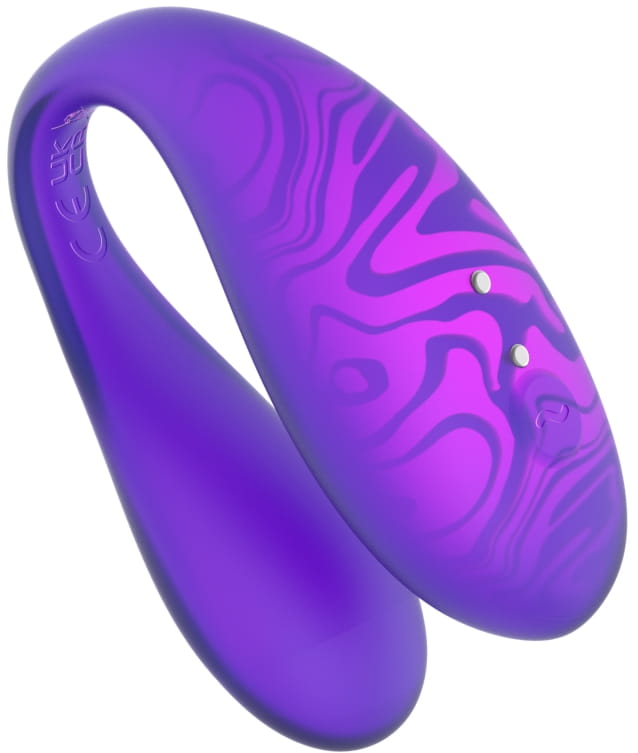 Парный вибромассажер Amovibe TWIN+ Purple с пультом ДУ и приложением