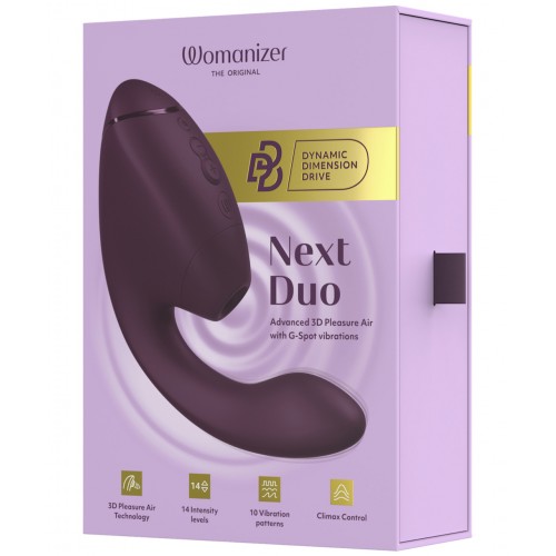 Бесконтактный клиторальный стимулятор Womanizer Next Duo, фиолетовый