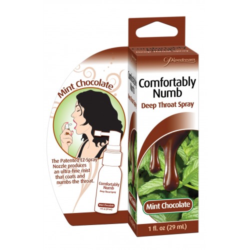 Спрей PipeDream для глубокого минета Comfortably Numb Deep Throat Spray-Chocolate Mint 29 мл.