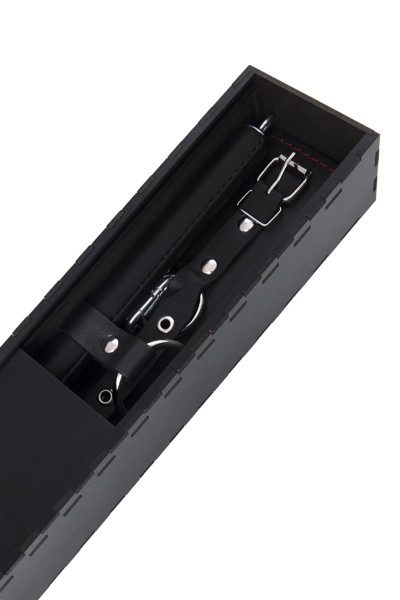 Бондажный набор Pecado BDSM, распорка, наручники, оковы, натуральная кожа, черный