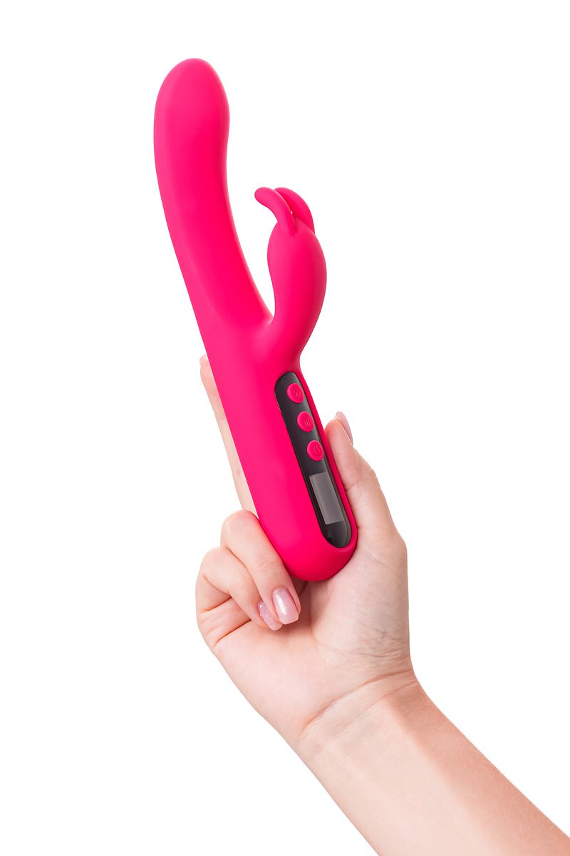Вибратор для точки G с клиторальной стимуляцией eroTeq Rablock, розовый, 23,5 см
