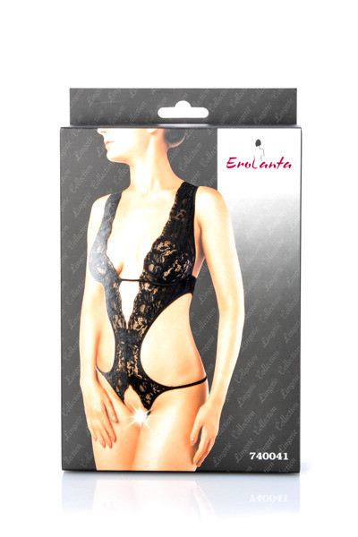 Эротическое боди Erolanta Lingerie Collection с глубоким декольте (50-52)