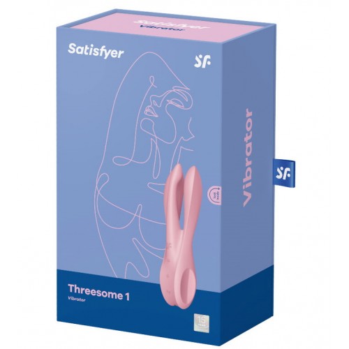 Вибростимулятор клитора и половых губ Satisfyer Threesome 1 розовый
