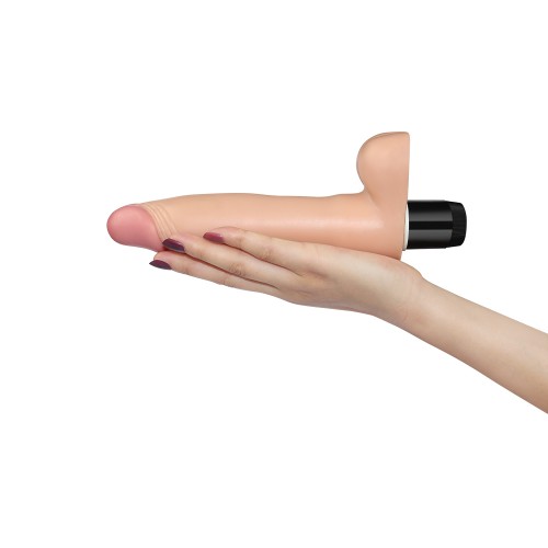 Вибратор Lovetoy с мошонкой и с нежно-розовой головкой Real Feel Flexi 23 см