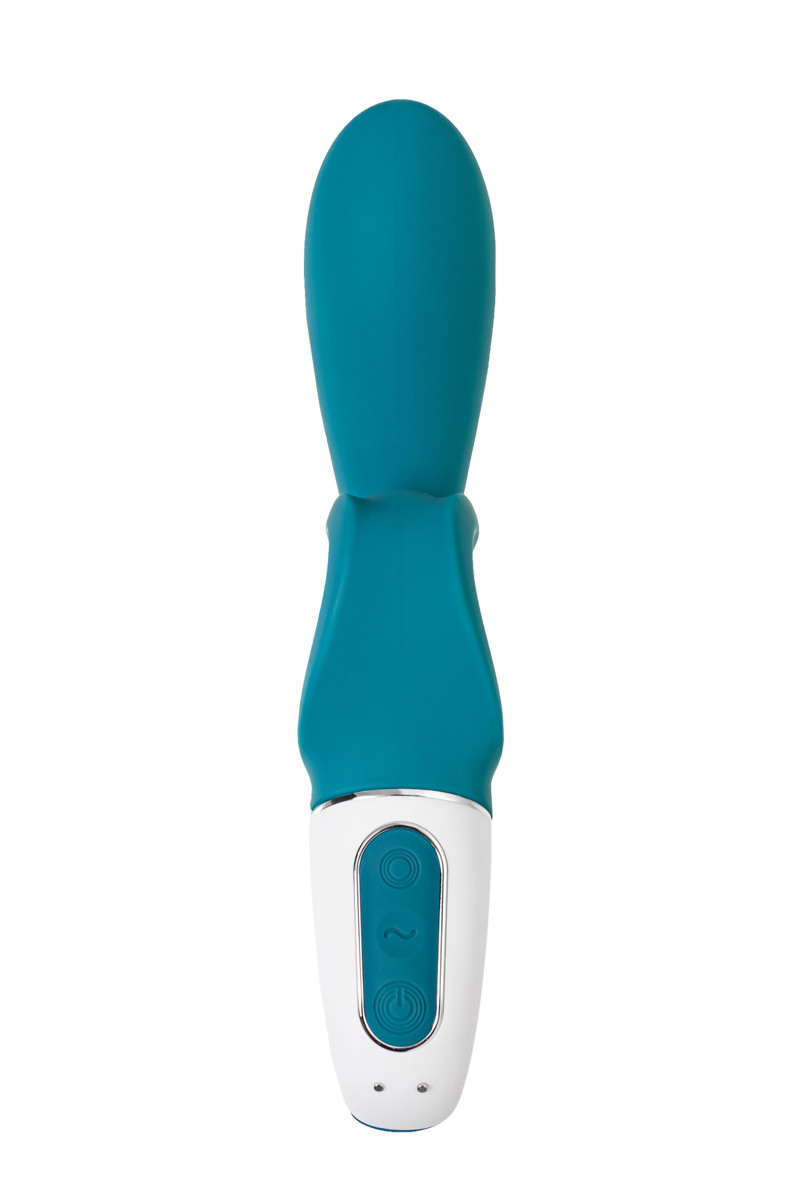 Вибратор-кролик с гибким клиторальным отростком Satisfyer Hug Me grayblue