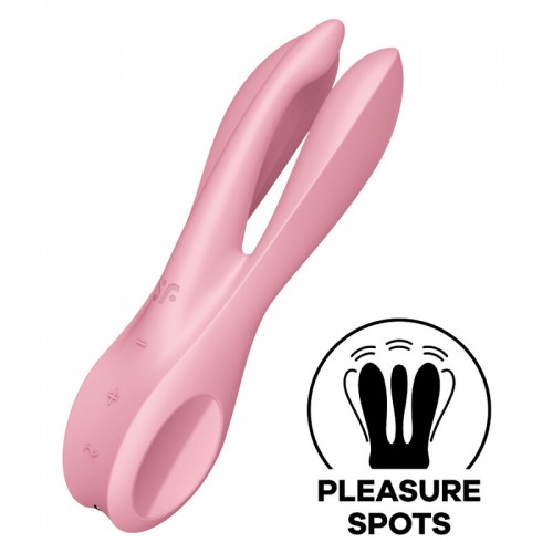 Вибростимулятор клитора и половых губ Satisfyer Threesome 1 розовый