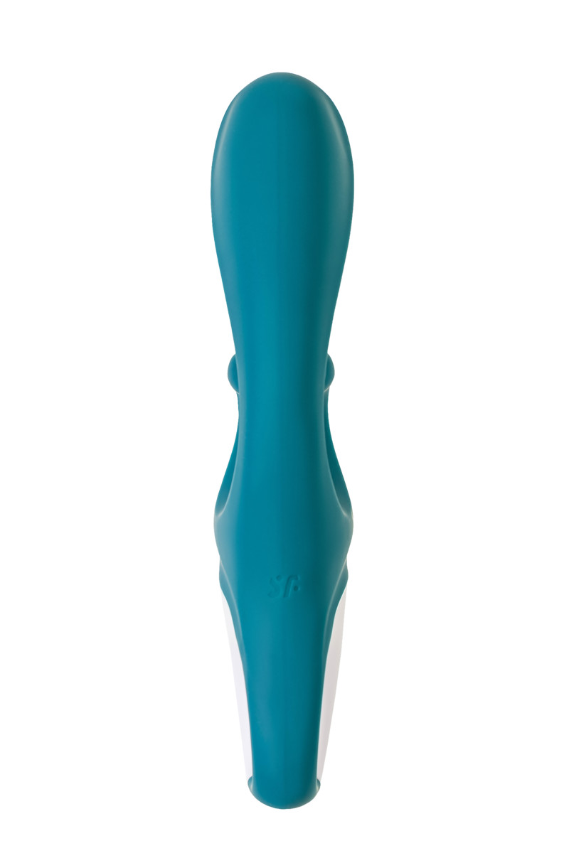 Вибратор-кролик с гибким клиторальным отростком Satisfyer Hug Me grayblue